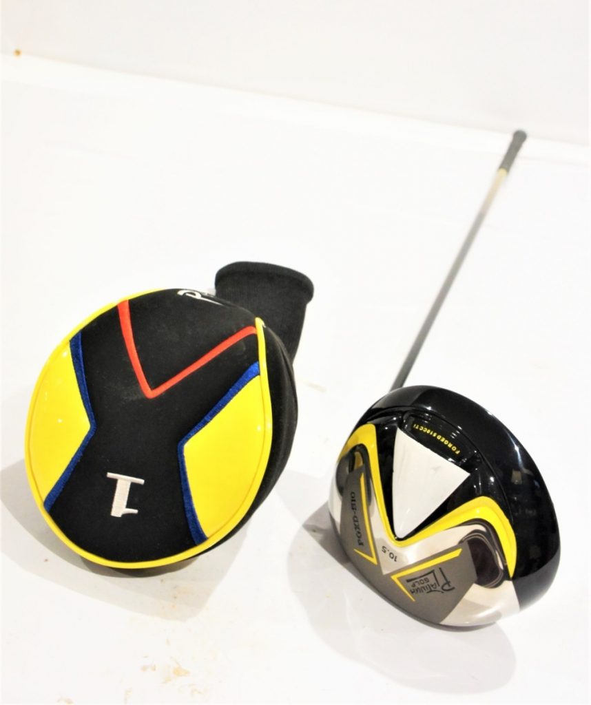 大型510ccヘッド　短尺　PLATINUM PGXD-510 イエロー　10.5　SR　プラチナムゴルフ