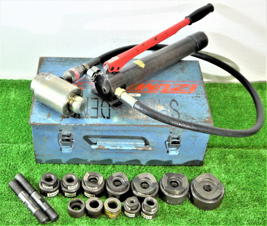 泉精器 IZUMI 手動油圧ポンプ HP-180N　パンチャー SH-10-1 セット