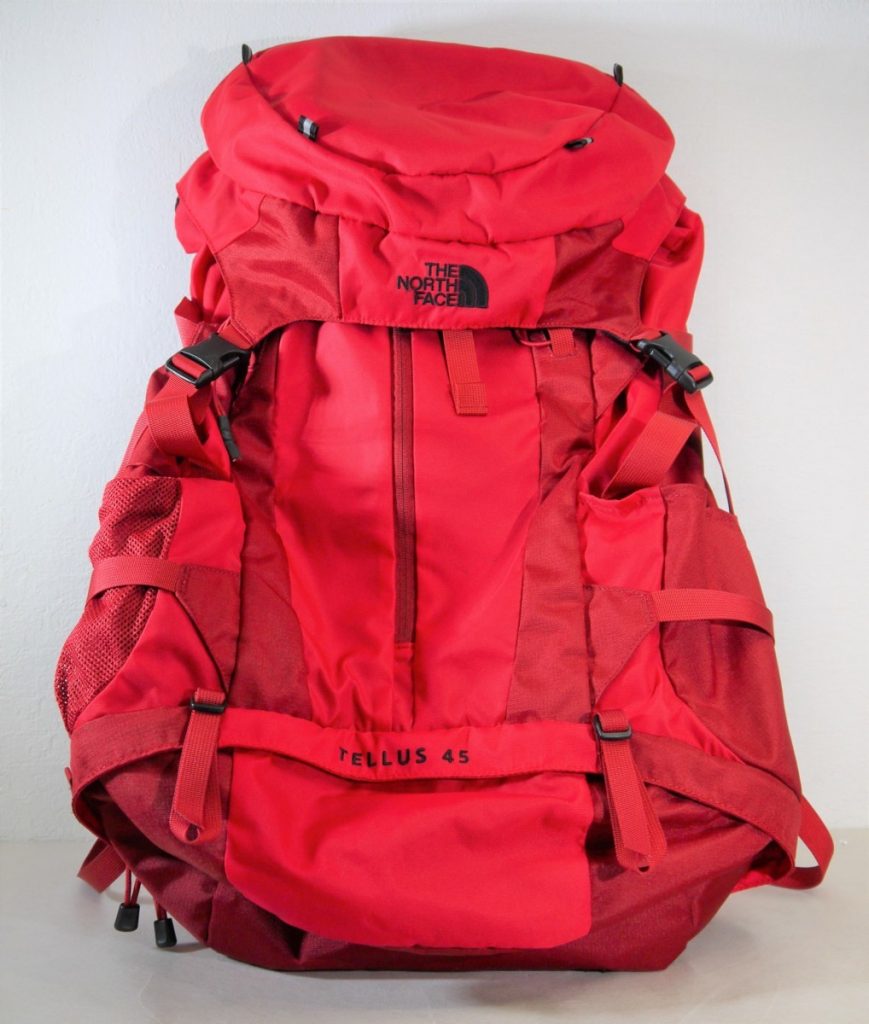 THE NORTH FACE Tellus45 ザ ノースフェイス テルス45 レインカバー付き 赤 ザック リュックサック バックパック 登山