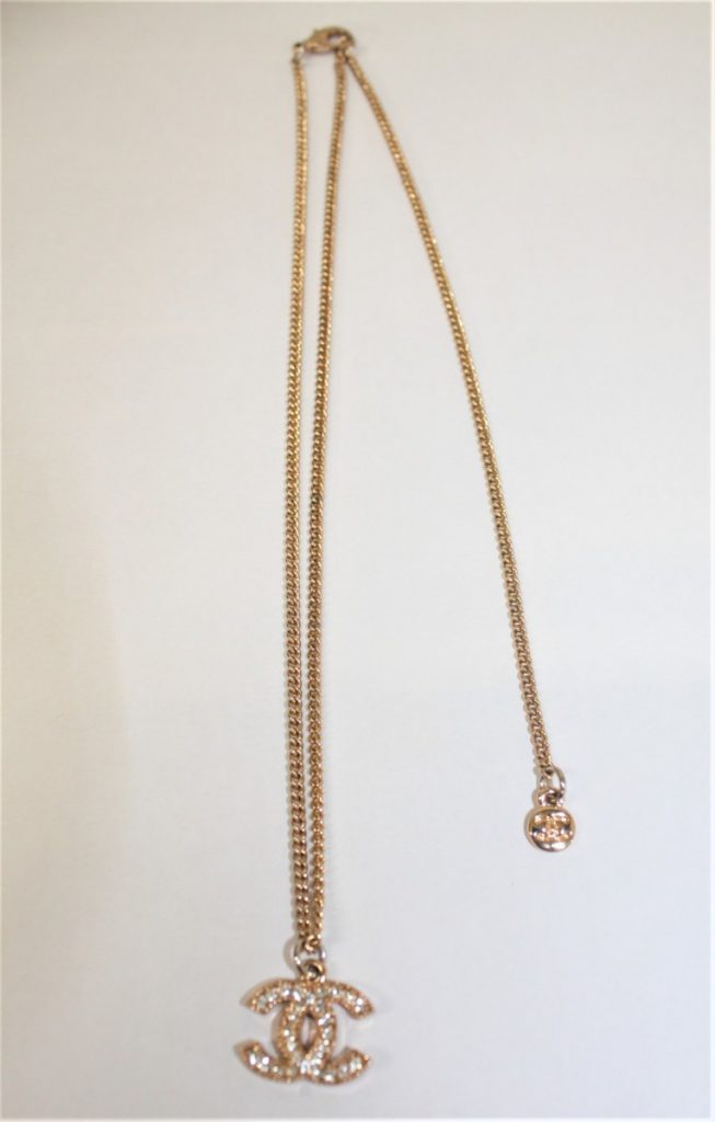 シャネル ココマーク ネックレス ゴールド CCマーク ラインストーン