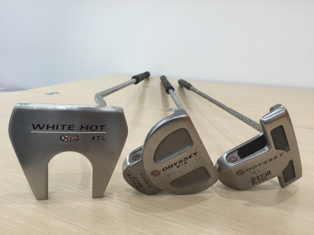 ODYSSEY オデッセイWHITE HOT 2-ball BLADE/ ODYSSEY MID WHITE HOT 2-BALL/ODYSSEY WHITE HOT XG #7 パター 3本セット