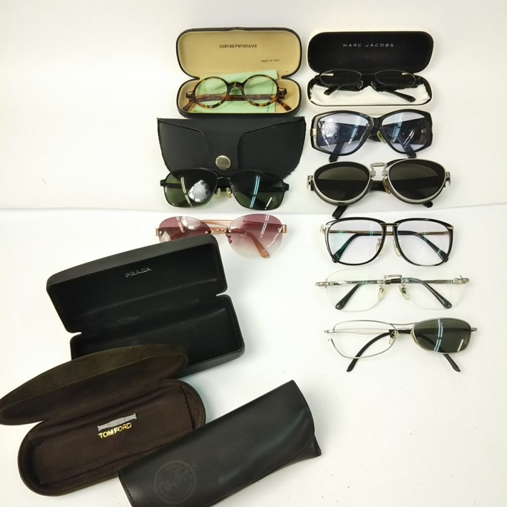 大量 ジャンク ブランドサングラス いろいろまとめて アルマーニ/ヴァレンチノ/POKER FACEなど 現状品