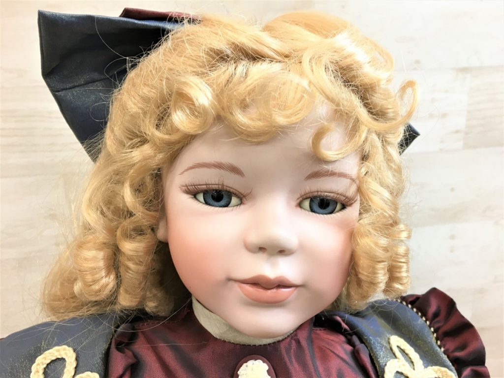 CASCO ビスクドール 300体限定 シリアルナンバー入 234/300 西洋アンティーク ヴァイオリン 約48cm 陶器 人形 キャスコ