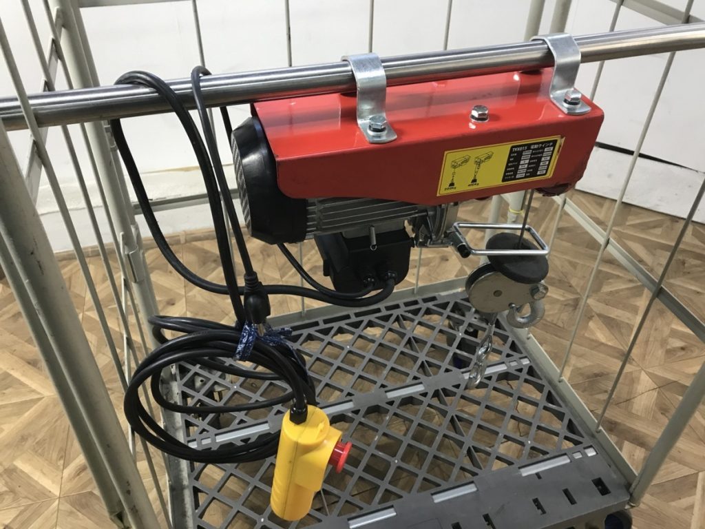 TKK015 電動ウインチ 最大能力 400KG リモコン 4.5m 動作確認済み