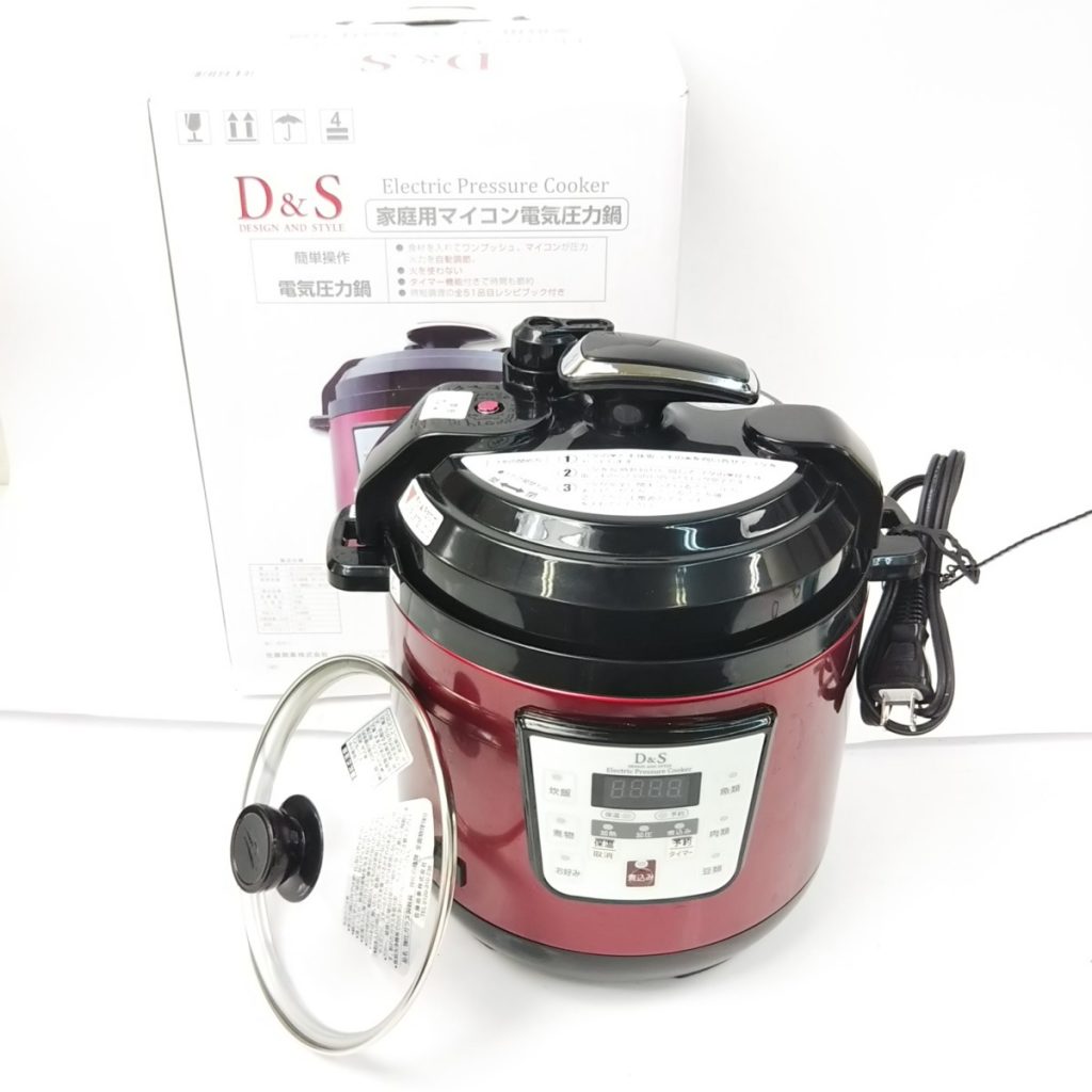通電OK!!D&S STL-EC30R 家庭用マイコン電気圧力鍋 2020年製 現状品
