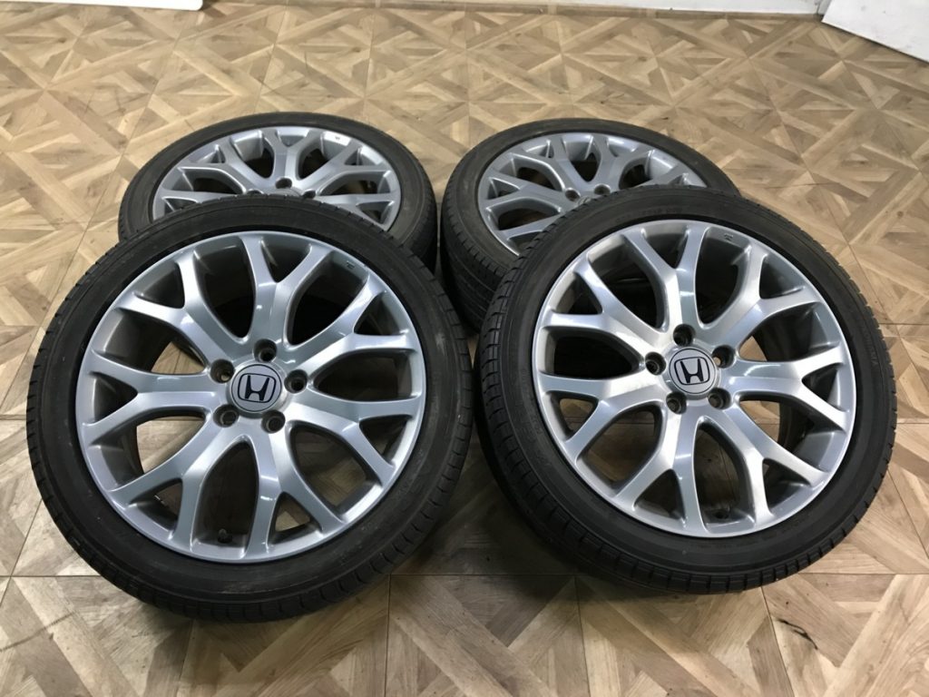 YOKOHAMA ASPEC 225/45R18 91W 4本セット HONDA ホイール付き 5穴 難あり