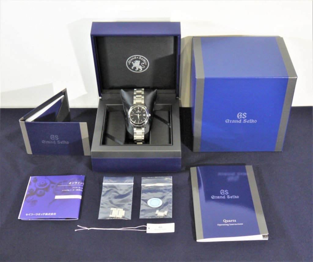 グランドセイコー GRAND SEIKO SBGX261 メンズ 腕時計 9F62-0AB0 デイト ブラック 文字盤 クォーツ