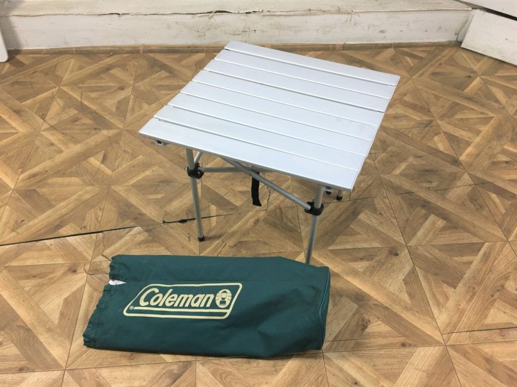 Coleman ミニイージーローテーブル Model 170-5750 アルミニウム 軽量 収納ケース付き キャンプ BBQ コールマン