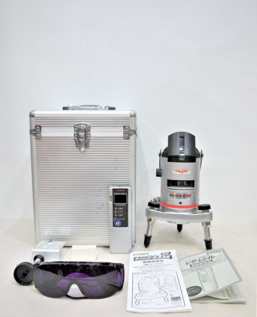 TAJIMA レーザー墨出し器 AL-TYE3J オートレーザー縦・横・鉛直 受光器、三脚付き タジマ