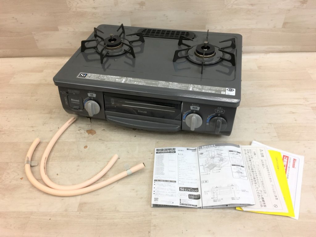 Rinnai ガステーブル KGM563DGR RT33NJH 都市ガス 12A 13A 2018年製 グリル付 ガスコンロ リンナイ 現状品