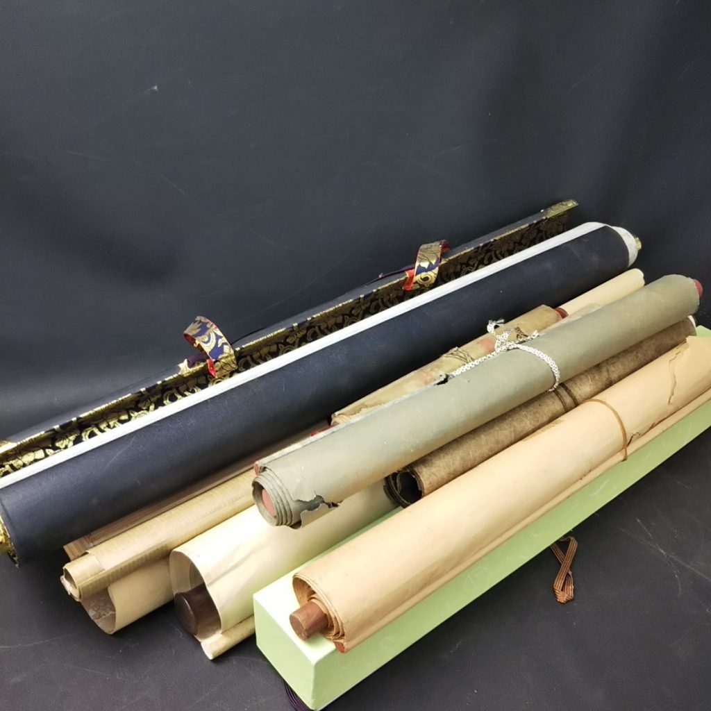 ジャンク 大量 掛け軸/書 いろいろまとめて 古い掛軸 骨董品 美術品 模写 現状品