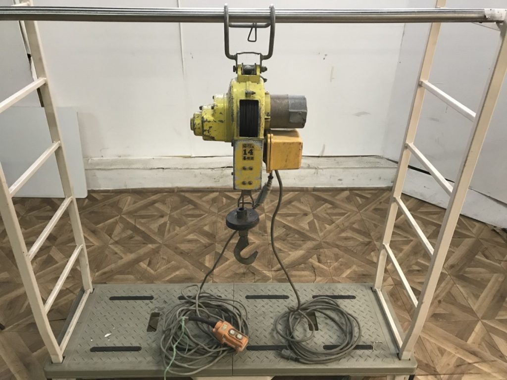 ベビーホイスト BH-N300 吊り荷重60㎏ 揚程14M 100V 1992年製 トーヨーコーケン