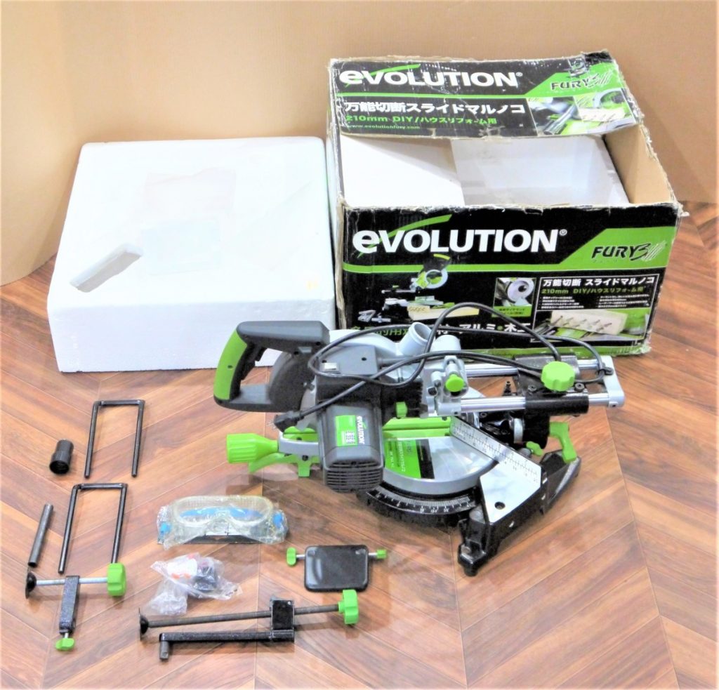 通電OK EVOLUTION エボリューション FURY３ 210mm 万能切断スライドマルノコ 丸ノコ