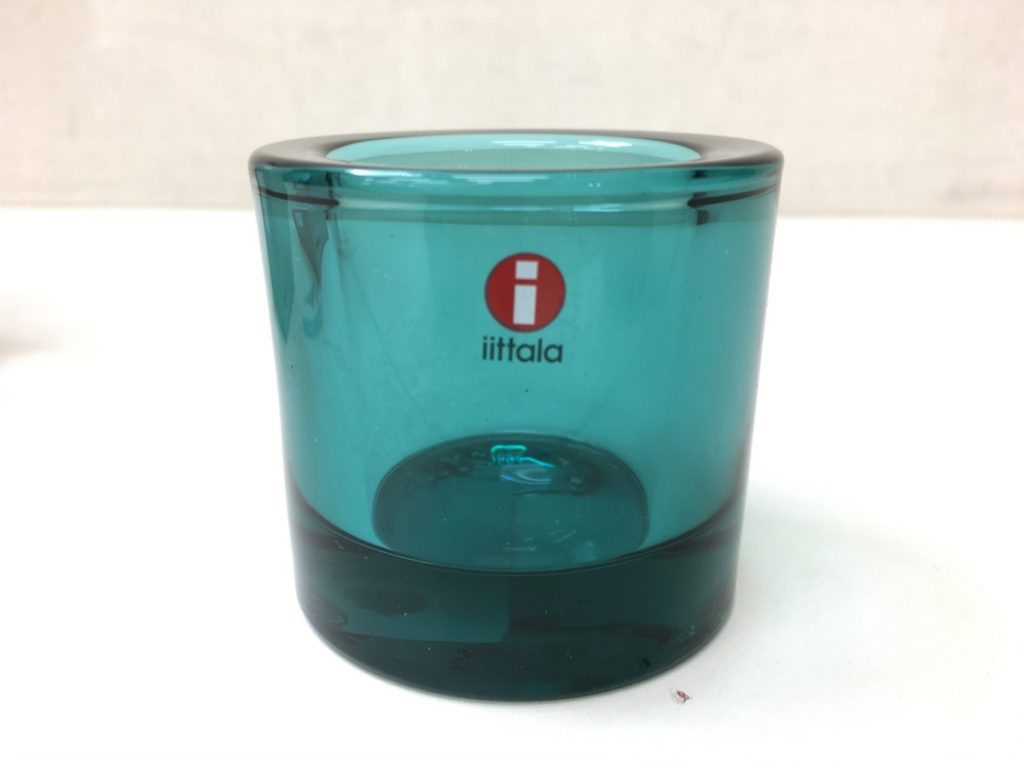 iittala marimekko キャンドルホルダー Kivi Heikki Orvola 1988 イッタラ×マリメッコ ブルー 箱付き