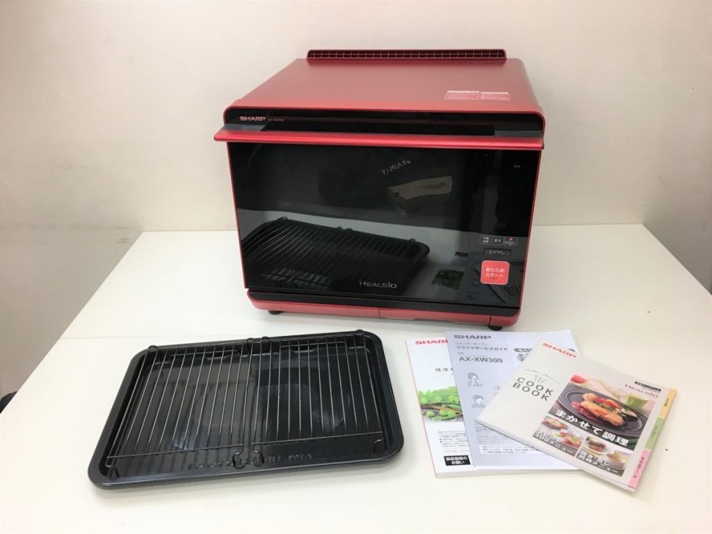SHARP ヘルシオ AX-XW300-R ウォーターオーブン 2017年製 HEALSIO レンジ レッド シャープ
