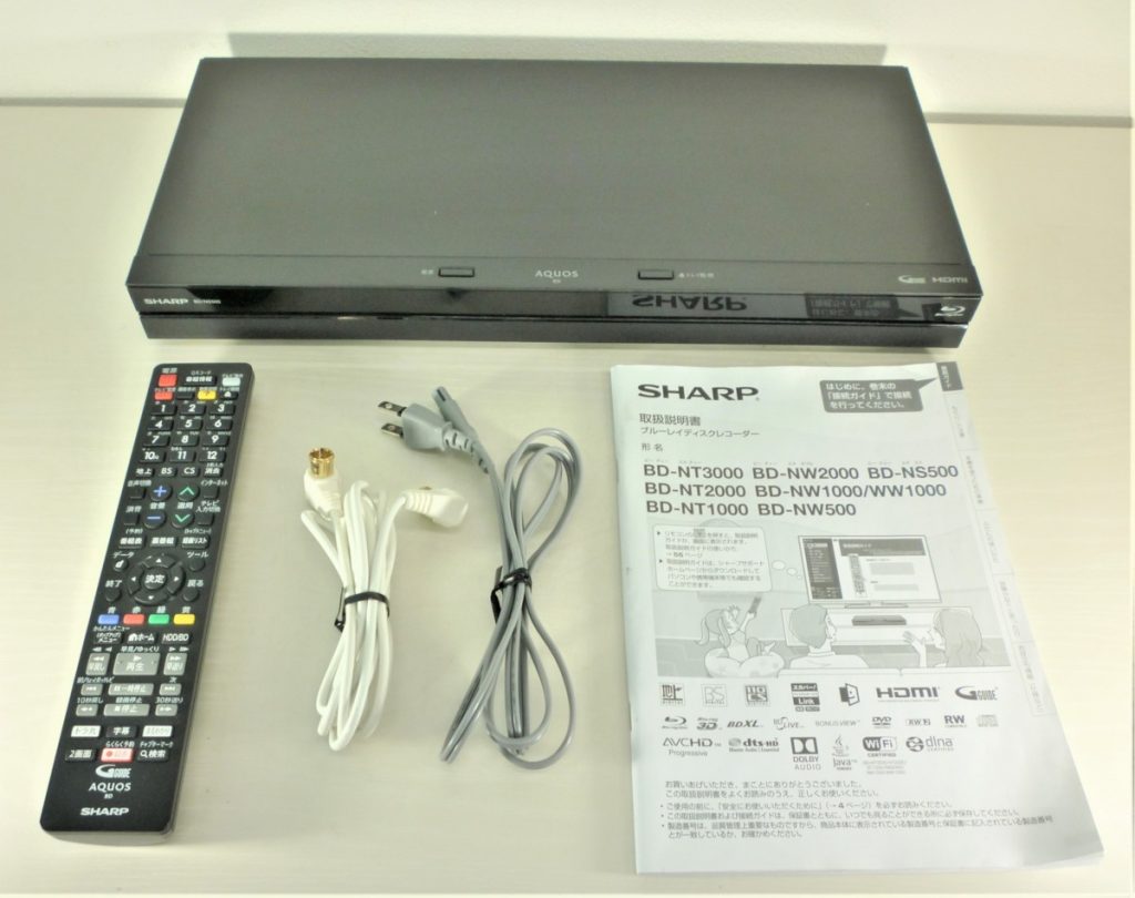シャープ SHARP AQUOS HDD/BDレコーダー BD-NS500 リモコン付