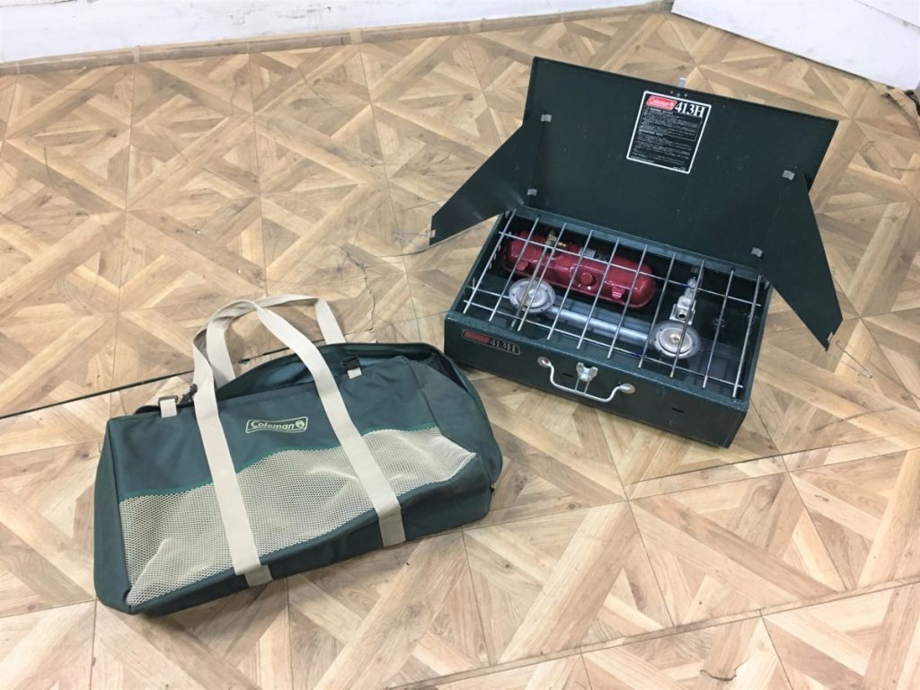 Coleman The POWER HOUSE ツーバーナー 413H コンロ キャンプストーブ パワーハウス 収納ケース BBQ コールマン