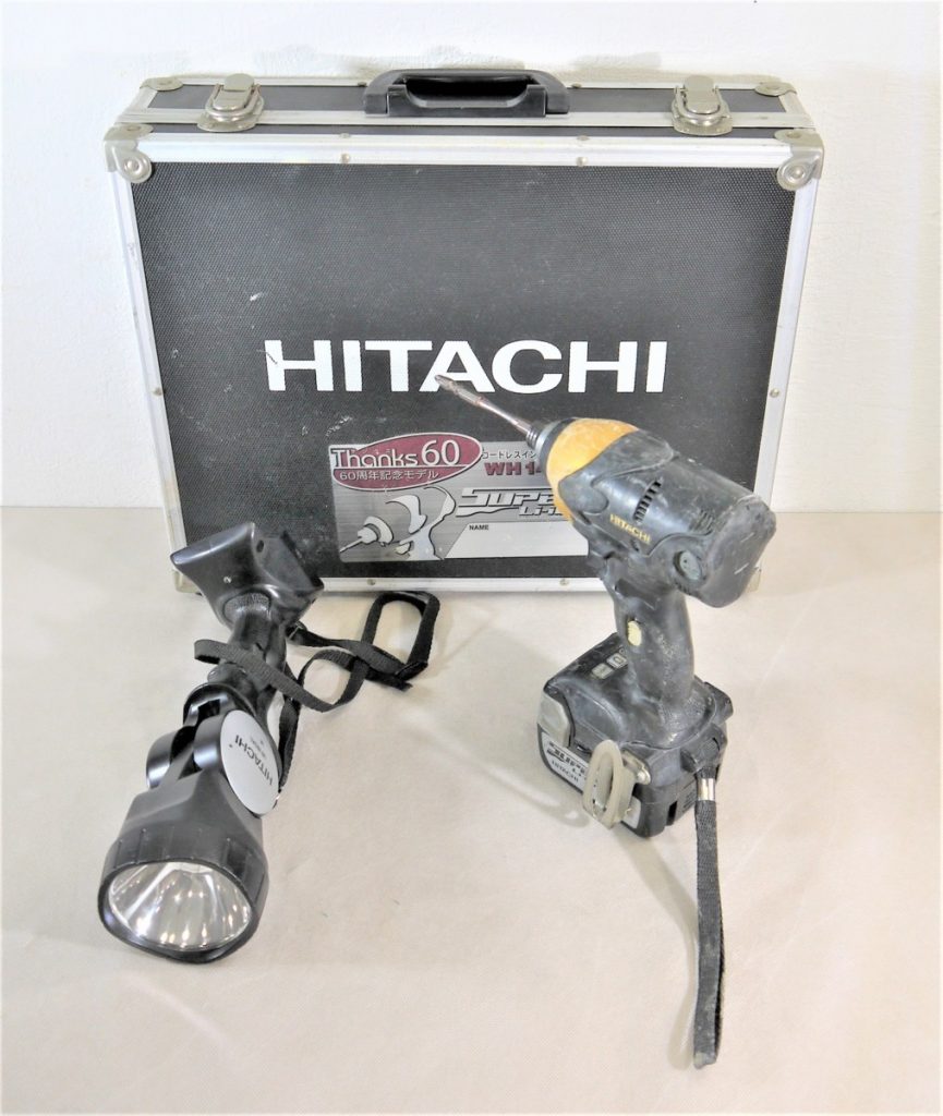HITACHI 日立工機 コードレスインパクトドライバー WH 14DSL 充電式/コードレス トーチライト UB 18DAL セット