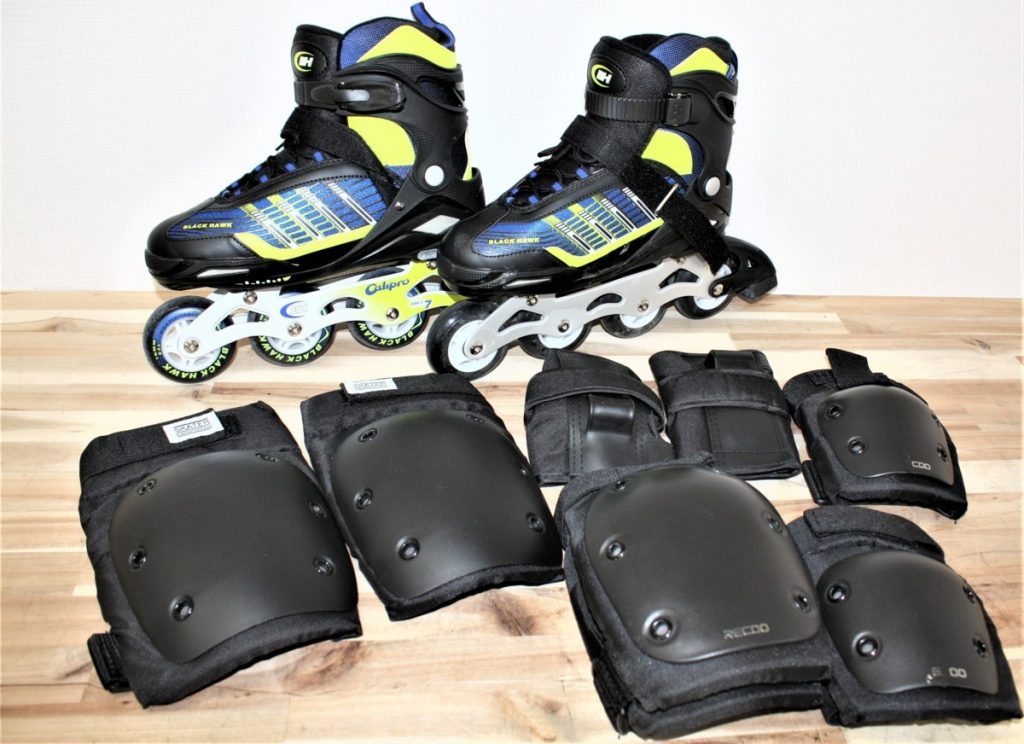 【中古美品】Calipro カリプロ インラインスケート ローラーブレード 大人用 セット