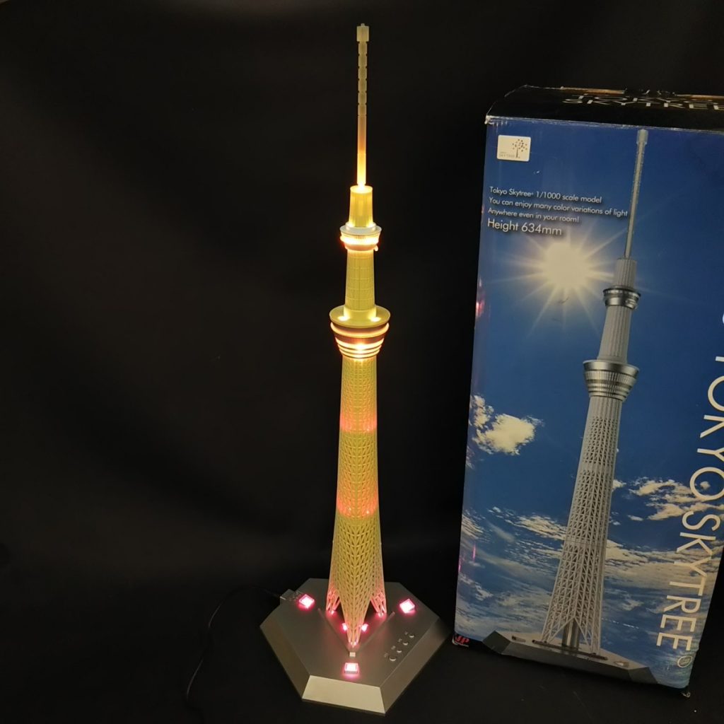 簡易動作確認済み ジョイパレット TOKYO SKYTREE スカイツリー 1/1000 模型 現状品