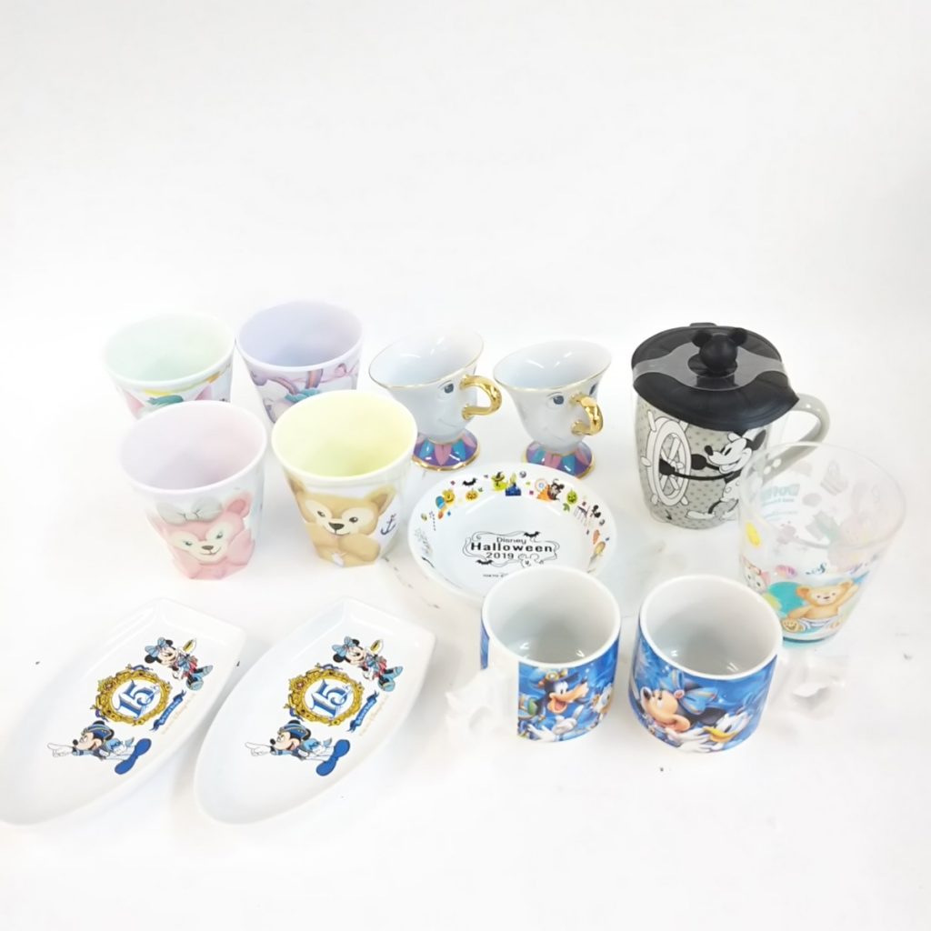 大量 未使用含む ディズニーリゾート 食器いろいろまとめて 美女と野獣 ペアティーカップ チップ/ダッフィーなど 現状品
