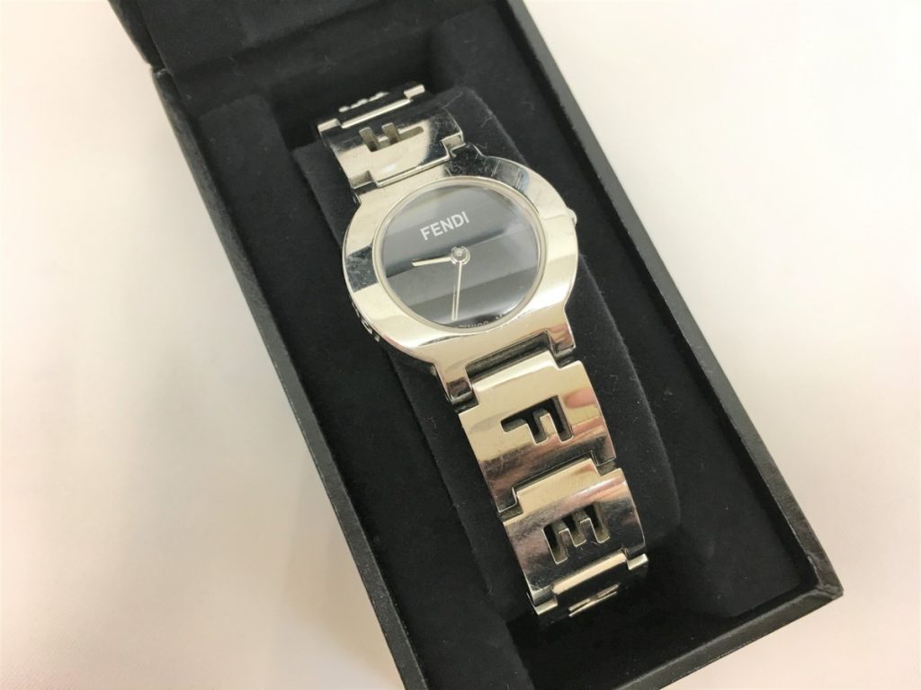 【腕時計】FENDI オロロジ ズッカ 3050 L 045-144 ステンレス スチール ロゴ レディース ウォッチ SS 約19cm コマ1つ フェンディ