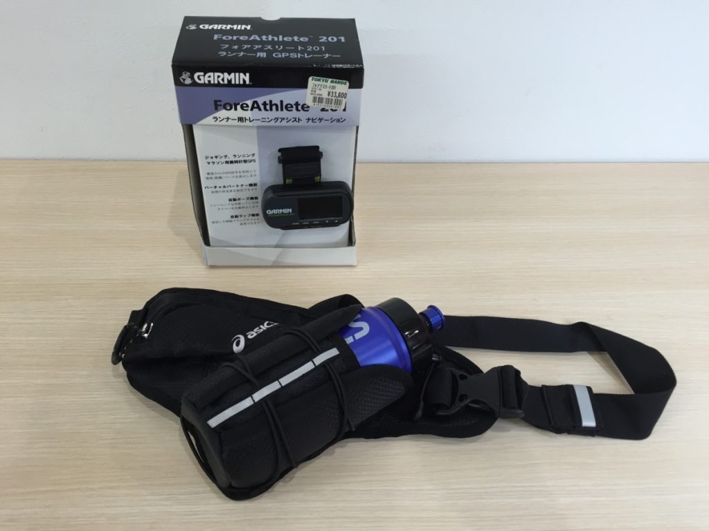 GARMIN ForeAthlete 201　ガーミン　フォアアスリート201　日本版/アシックス ウエストポーチ