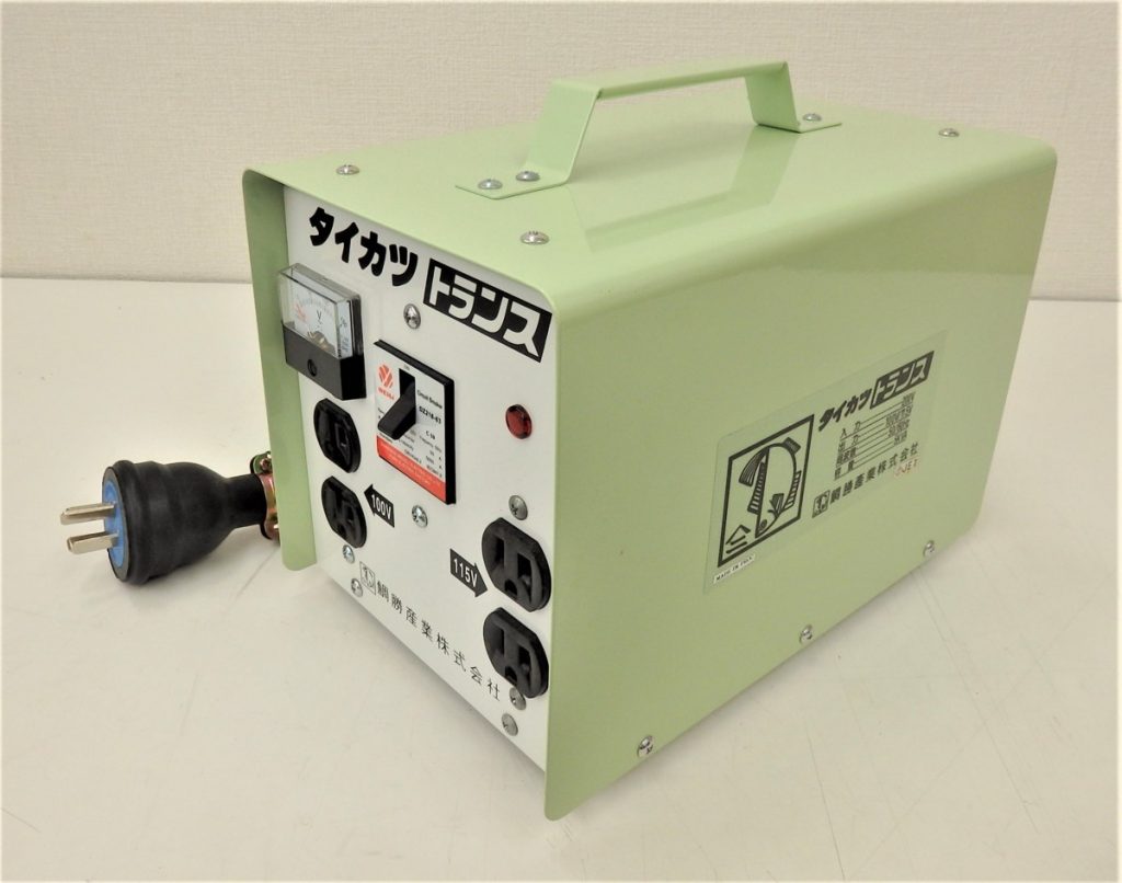 タイカツ　トランス　鯛勝産業　倉庫　工場　変圧器 降圧器　200V→100V 115V　5KVA