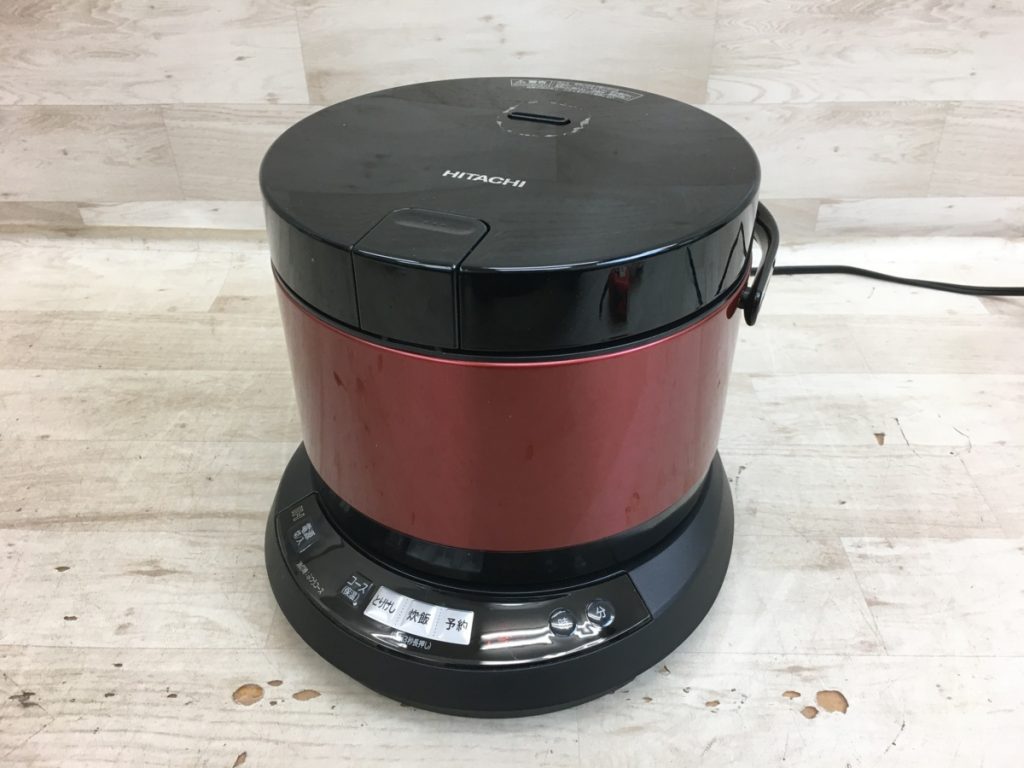 【動作品】日立 打込鉄釜 おひつ御膳 RZ-WS4M IH炊飯器 4合 メタリックレッド 2016年製 HITACHI 