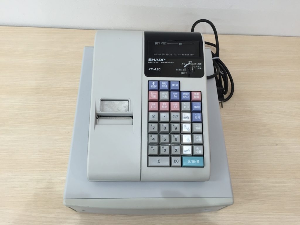 通電・動作確認済み シャープ SHARP 電子レジスタ XE-A20 鍵1つ
