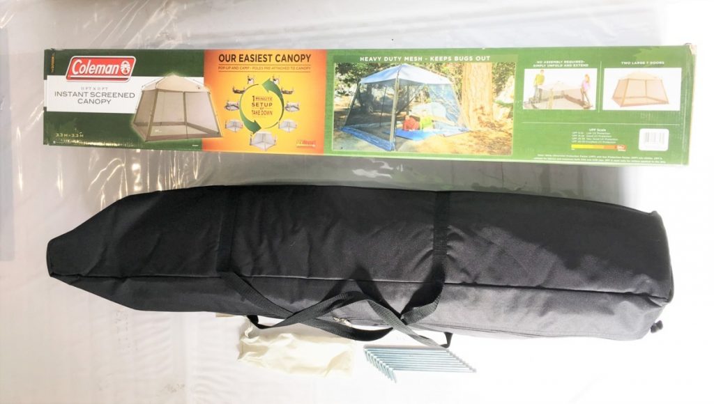 Coleman コールマン インスタント スクリーン キャノピー 3.3m 簡単設営 UVガード 虫除け