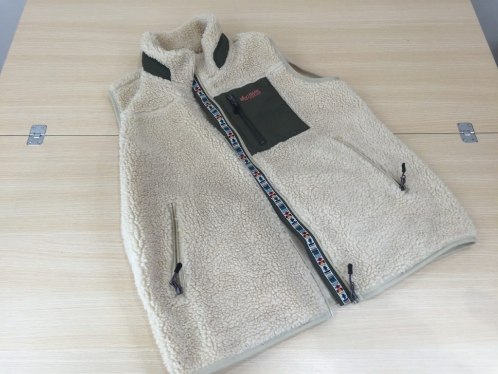 LOGOS ロゴス ボアフリース ベスト LL　クリーム色 アウター