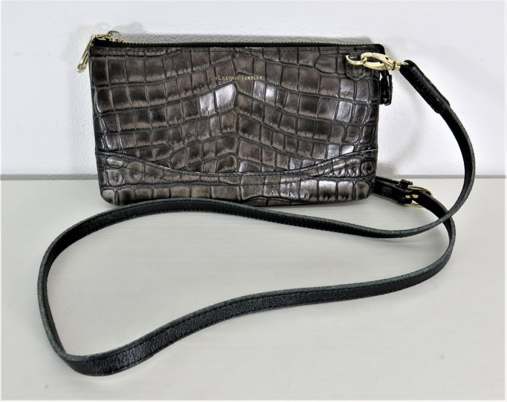 LEATHER JEWELS レザージュエルズ ショルダーバッグ クロコ型押し