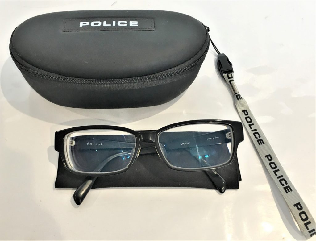 POLICE　眼鏡　度入り　ケース付き