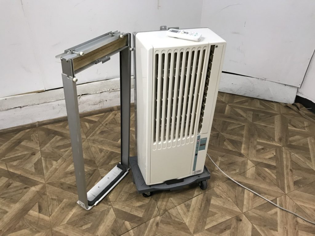 Haier JA-16N 2015年製 窓用エアコン ウィンドエアコン リモコン付 フレーム付 マイナスイオン ハイアール