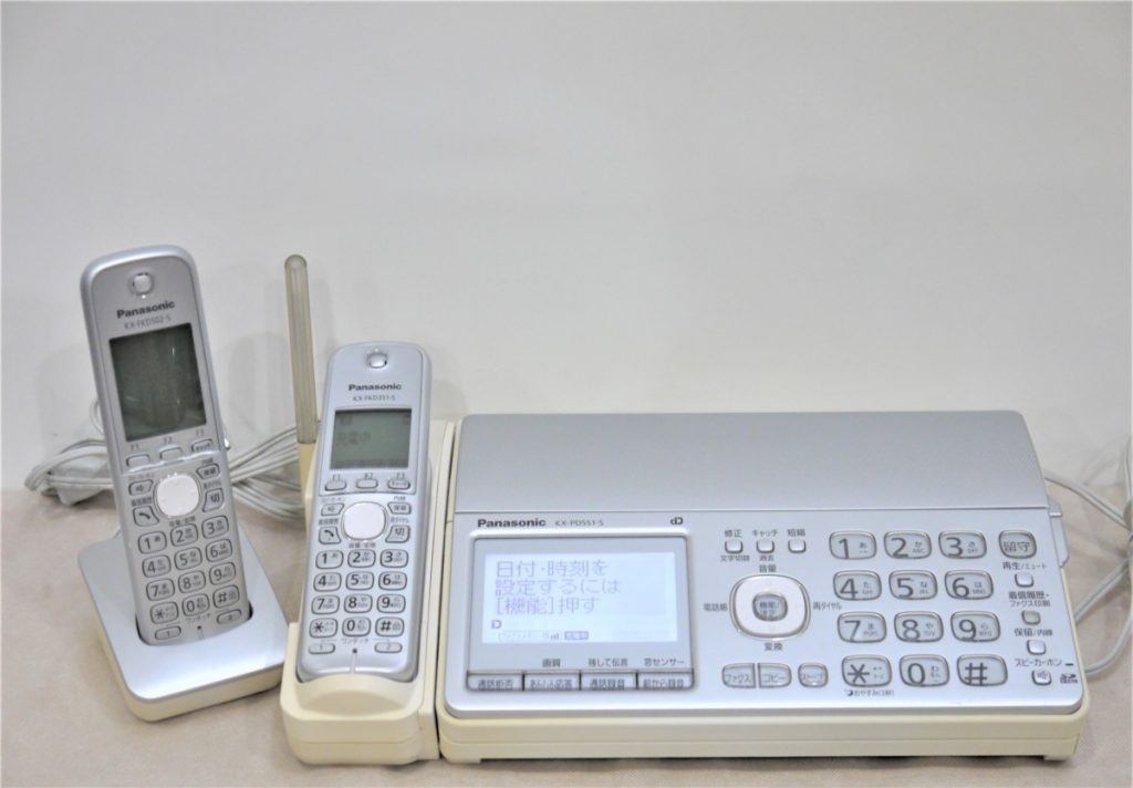 通電OK Panasonic パーソナルファクス おたっくす KX-PD551-S 子機付き KX-FKD502-S FAX ファックス電話機 パナソニック
