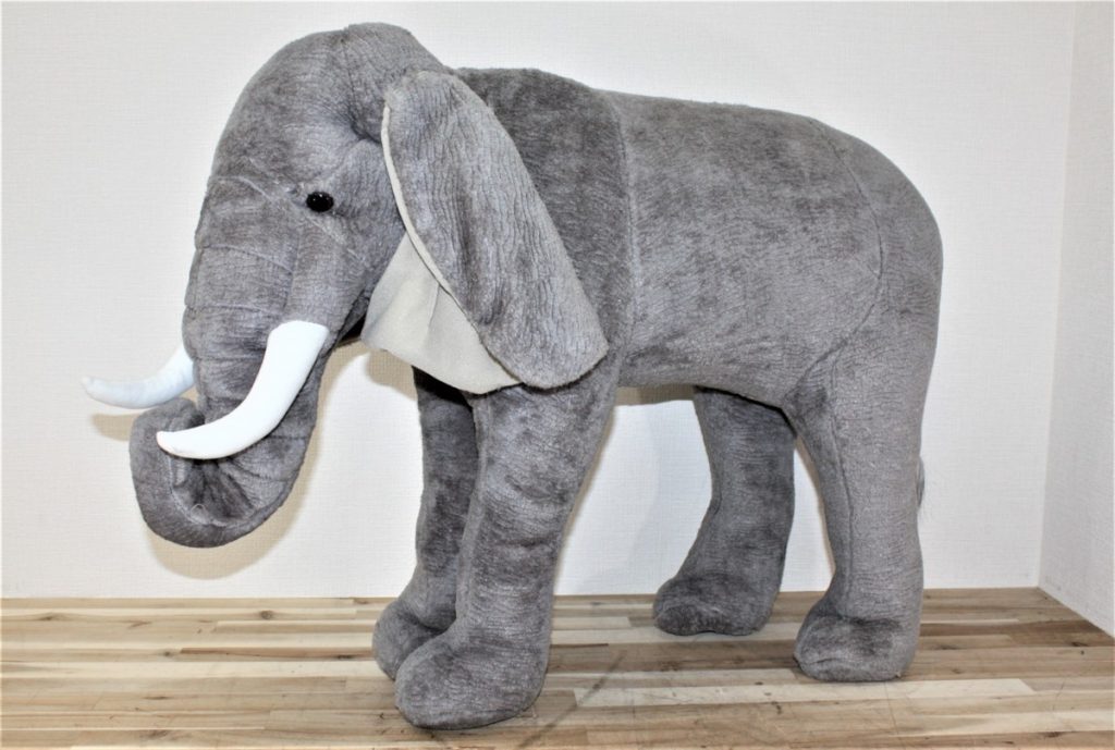 像 幼児 椅子 ぞうさん ぬいぐるみ 乗れる 座れる 置物