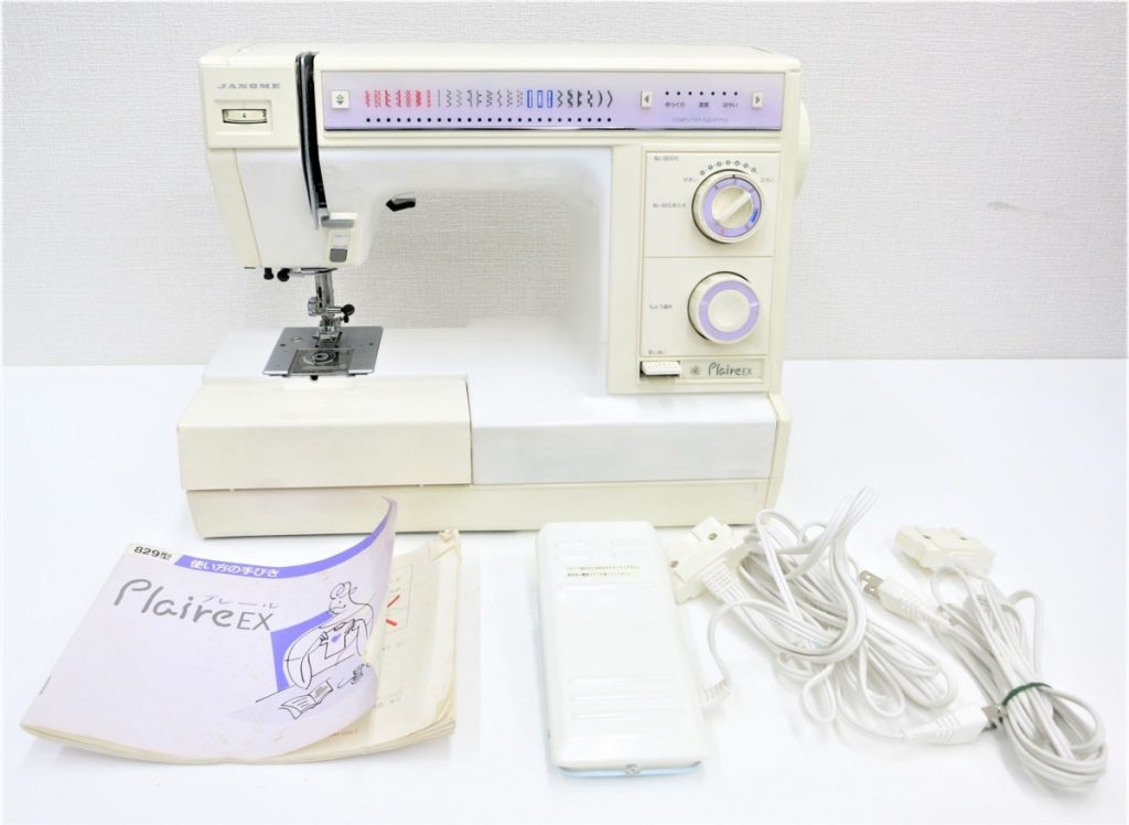 JANOME ジャノメ ミシン Plaire EX MODEL 829 フットペダル付属