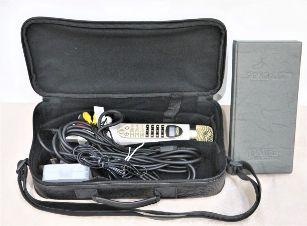 動作OK ON STAGE オン・ステージ Z-PK1000 パーソナル カラオケ 1000曲 ケース 取説付 マイク 家庭用 オーディオ機器