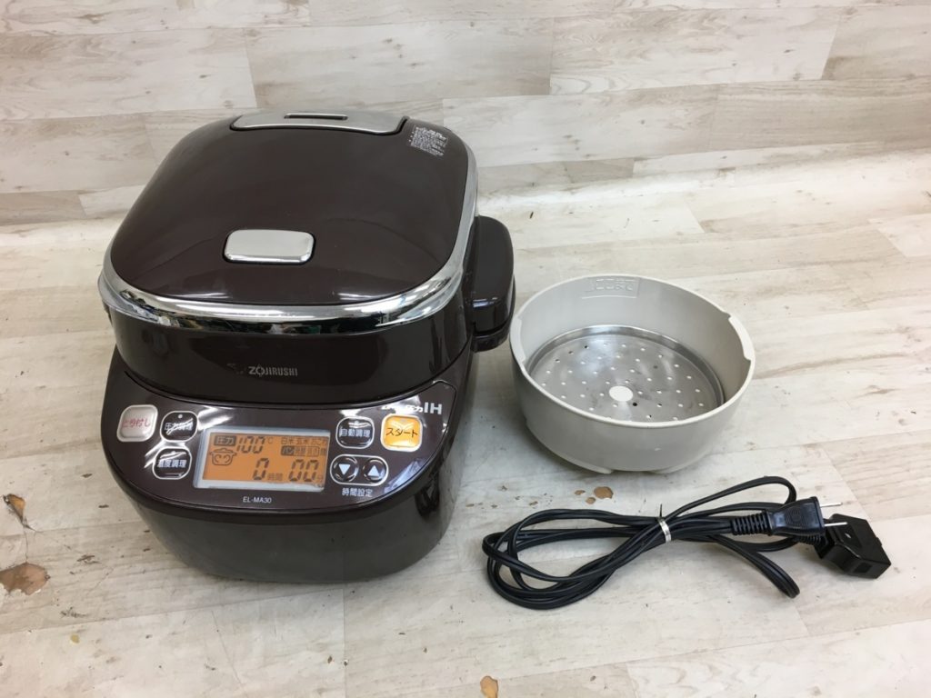 ZOJIRUSHI 圧力IHなべ 煮込み自慢 EL-MA30 TA ブラウン 電気圧力鍋 2014年製 調理容量1.5L/炊飯容量3合炊き 象印