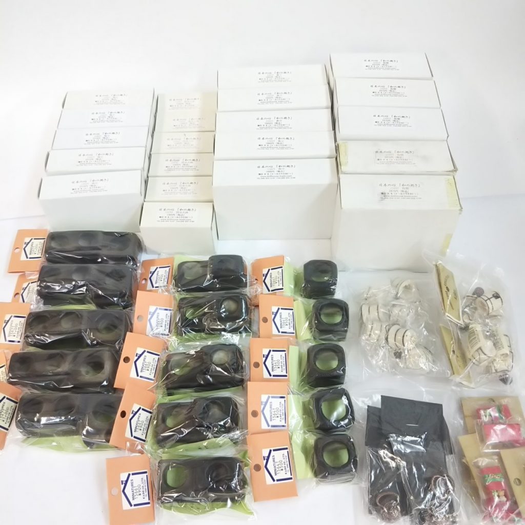 未使用 大量 ミニチュア 日本の心 『和の趣』 カドー 和風家具/和食器など かまど/鏡台など インテリア 現状品