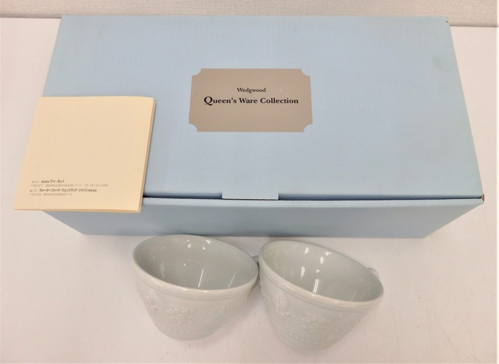 WEDGWOOD ウェッジウッド クイーンズウェア　コレクション フェスティビティ ティーカップ＆ソーサー 皿 ペア2個セット