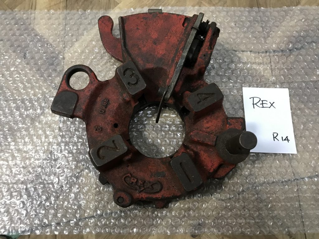 REX ダイヘッド 1/2 ～ 3/4 ねじ切り機 自動切上 パイプマシン レッキス ジャンク品 (R14)