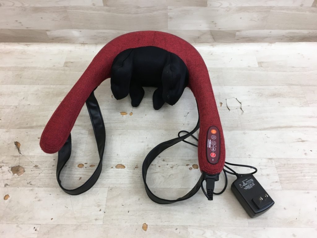 THRIVE つかみもみマッサージャー MD-505 家庭用電気マッサージ器 レッド 肩もみ スライヴ スライブ 大東電機工業