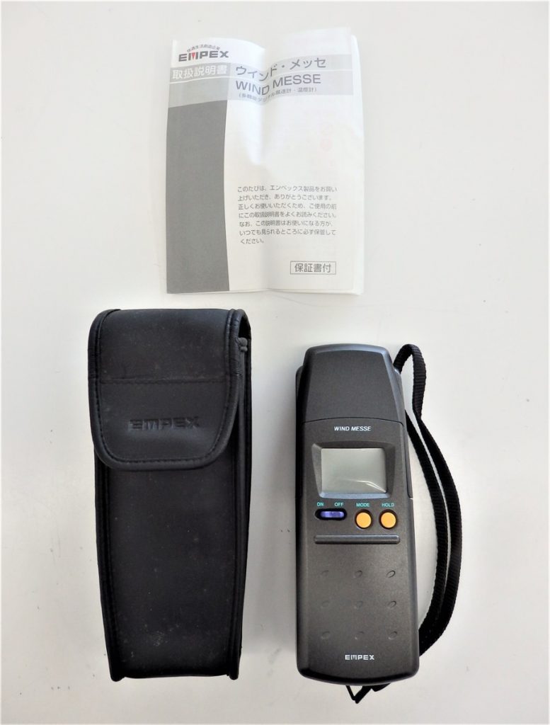 EMPEX エンペックス デジタル電子風速計 ウインドメッセ FG-561 通電・動作確認済み ソフトケース・説明書付き