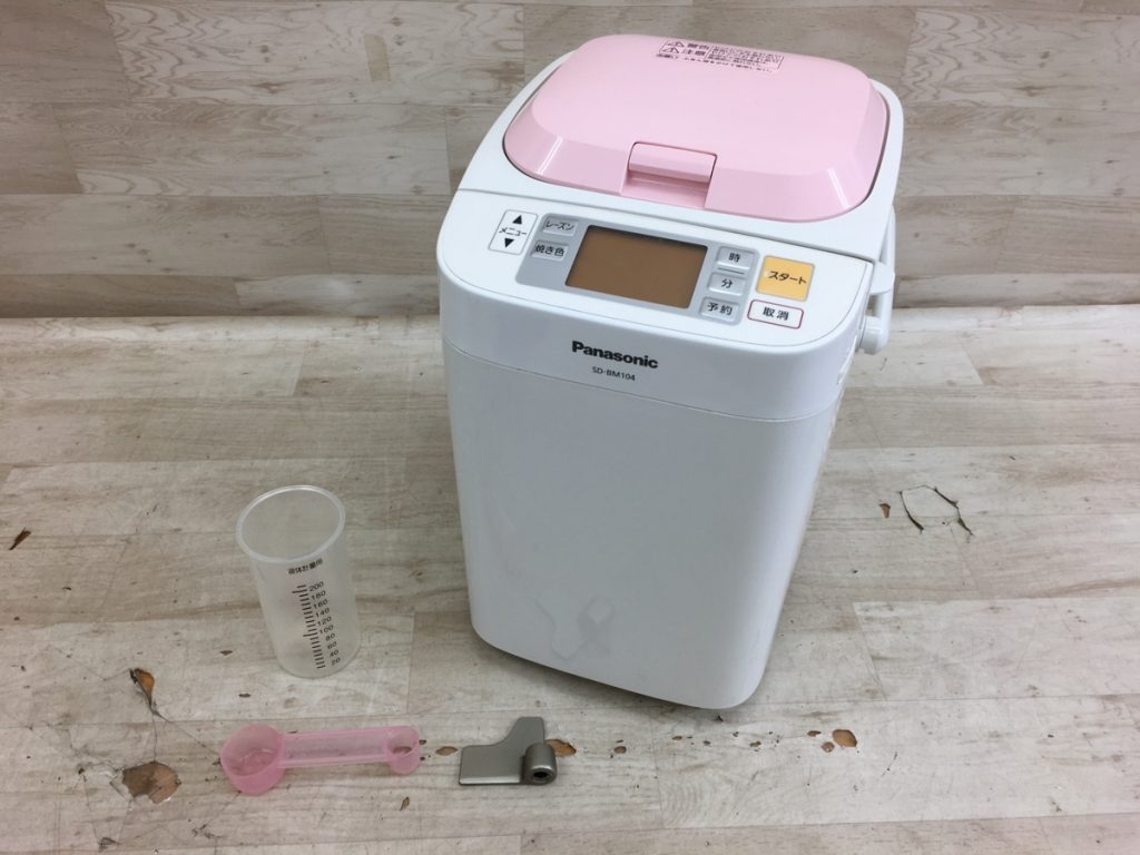 Panasonic ホームベーカリー SD-BM104 ピンク 2011年製 1斤 ドライイースト 天然酵母 調理家電 パナソニック