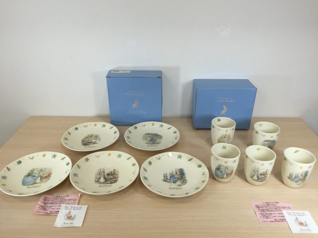 ピーターラビット パーティー皿 5枚セット 中皿 PR70BR-416/ゆとりカップ5客セット PR70BR-412 ロイヤリティ