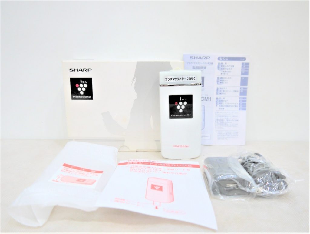 SHARP シャープ IG-CM1-W プラズマクラスターイオン発生機 ホワイト モバイルタイプ 箱付き