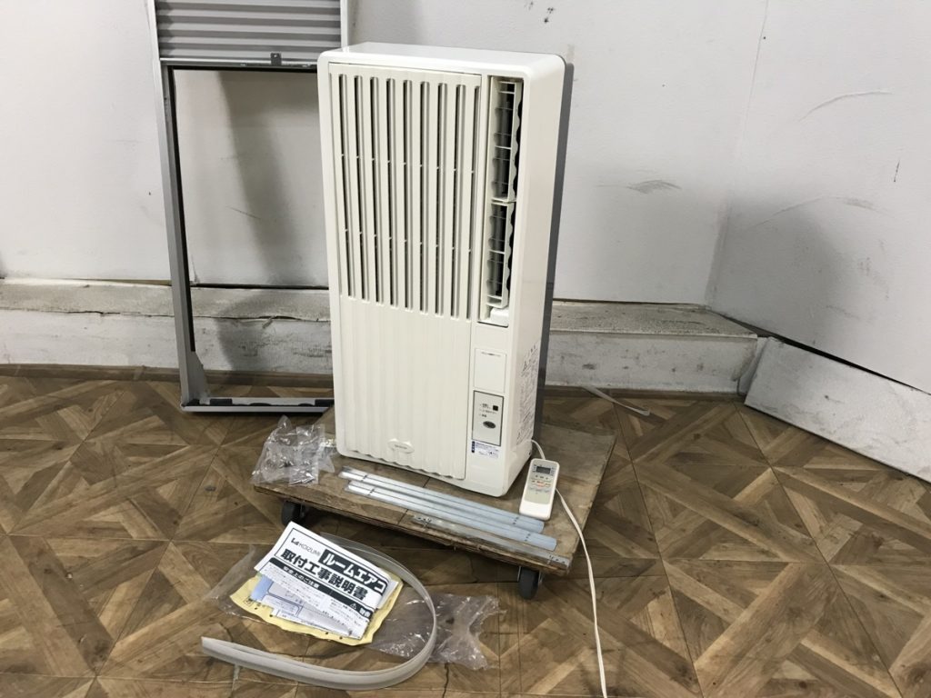 KOIZUMI KAW-1952 窓用 ルーム エアコン リモコン フレーム付 2015年製 コイズミ