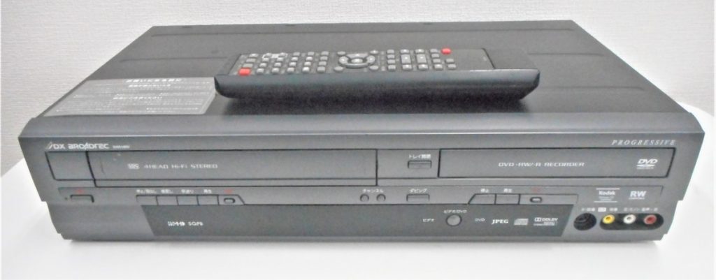 DXアンテナ DX BROADREC ビデオ一体型DVDレコーダー MODEL DXR160V リモコン付